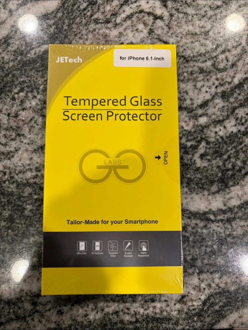JETech Yellow Tempered Glass Screen Protector for iPhone 6.1-inch